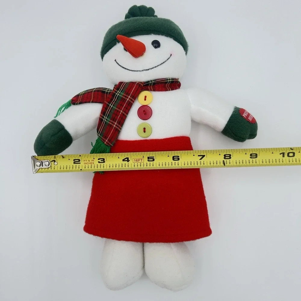 Snowman Couple Plush‎ Snowmen Sleigh Ride Snowman RARE Vintage